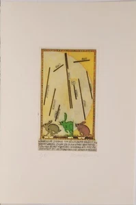 Johannes Vennekamp/ Radierung/ handsigniert /1970 / römisch XV Exemplare - Bild 1 von 3