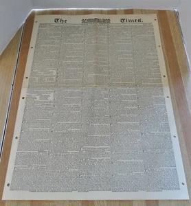 ANTIQUE NEWSPAPER The Times London June 22, 1815 - Bild 1 von 6