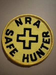 3" PATCH zum Aufnähen Typ NRA SAFE HUNTER National Rifle Association 1970er Gaze Back - Bild 1 von 3
