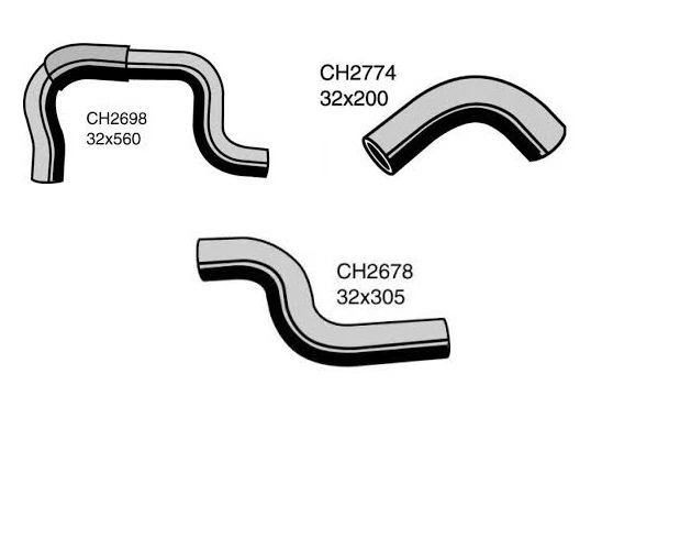 DAYCO RADIATOR SET HOSE for TOYOTA HILUX LN167 5LE I4 DIESEL 2001-2002 3.0  - image 1 of 1