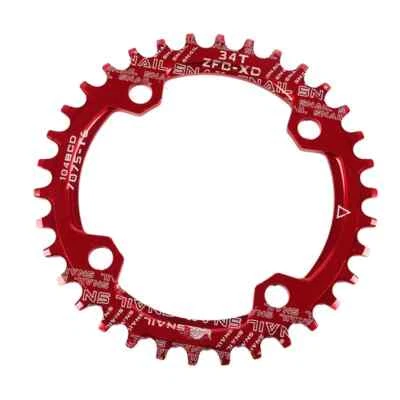 104BCD MTB Plato Redondo Estrecho Ancho Ultraligero Juego de bielas Rueda de cadena de dientes Foto 1 de 4