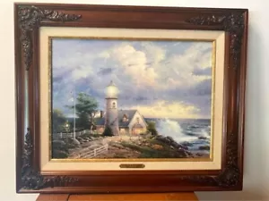 Thomas Kinkade A Light in the Storm Canvas Print COA 12x16 1st edition - Picture 1 of 4