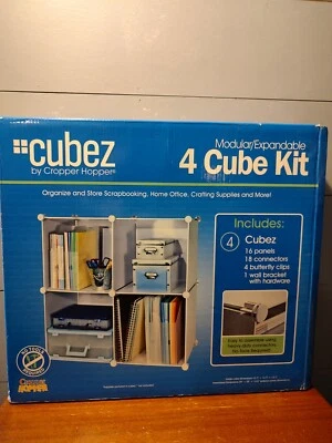 Cropper Hopper Cubez 4 Cube Kit Organize Storage Craft Scrapbook 29"x29"x14.5" - Image 1 of 4