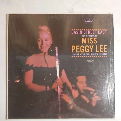 BASIN STREET EAST PROUDLY PRESENTS MISS PEGGY LEE :  12" VINYL LP SM-1520 VG+ - Image 1 of 4