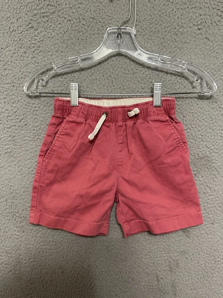 Pantalones cortos rojos de corte redondo para niños talla 6 con cordón juvenil Foto 1 de 4