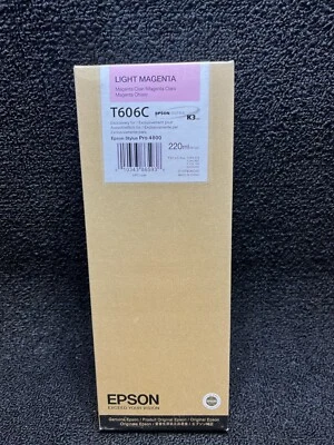 Genuine Epson T606C Light Magenta Ink Cartridge Date: December 2011 - Image 1 of 3