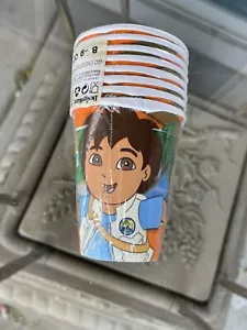 Go Diego Go Nick Jr Diego Birthday Party 8pak 9 oz. Paper Cups - Picture 1 of 4