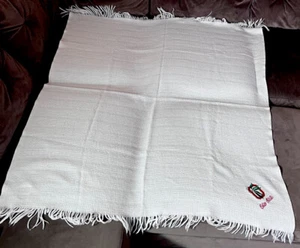 Faribo Wolle Sport Decke Heckklappe Überwurf Ohio State Stickerei Creme Vintage - Bild 1 von 6
