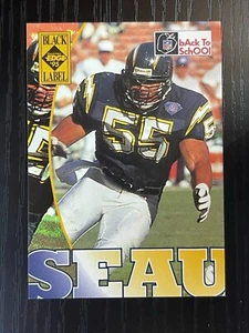 1995 Collector's Edge Black Label NFL Properties Back to School Junior Seau #7 V - Bild 1 von 2
