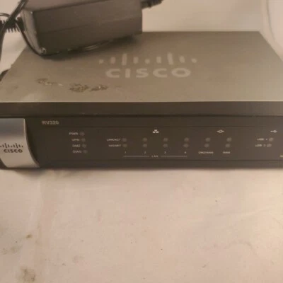Cisco RV320 Gigabit Dual WAN VPN Router RV320 with power adapter - Image 1 of 4