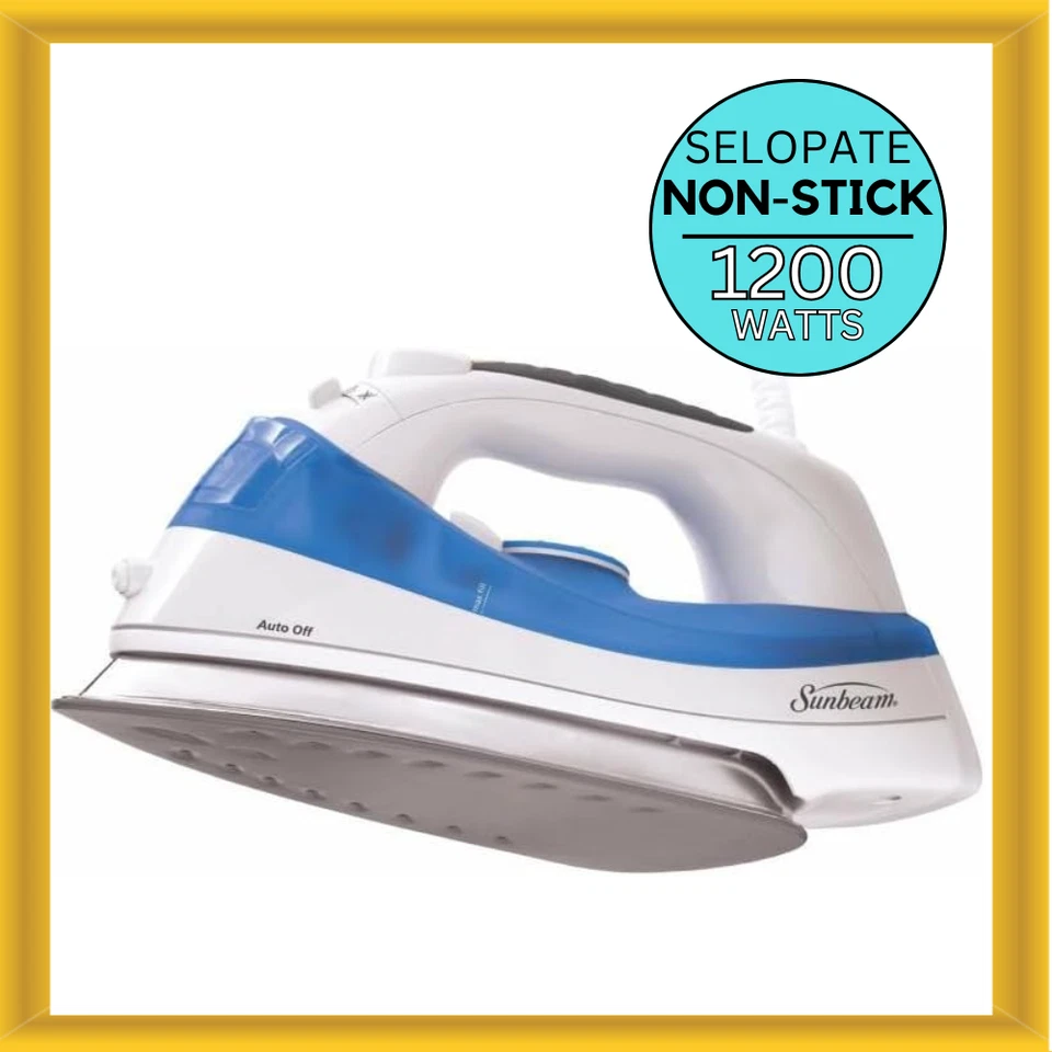 Sunbeam GCSBBV-212 1200 vatios suela antiadherente hierro clásico con niebla rociadora Foto 1 de 1