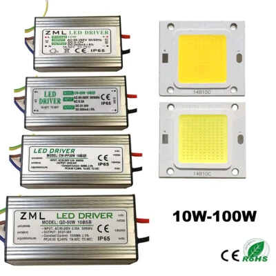 LED Chip Driver 10W/20W/30W/50W/70W/100W High SMD Flood Power LED Bead Light - Bild 1 von 4