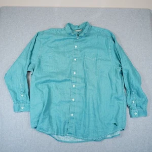 Chemise homme Tommy Bahama 3XLB manches longues bleue - Photo 1/9