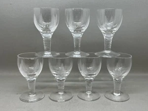 7 bicchieri da liquore vintage Stuart cristallo taglio felce Woodchester (P-4224 559) - Foto 1 di 7