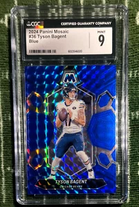 2024 PANINI MOSAIC BLUE 48/99 RC CGC 9 MINT TYSON BAGENT BEARS - Picture 1 of 2