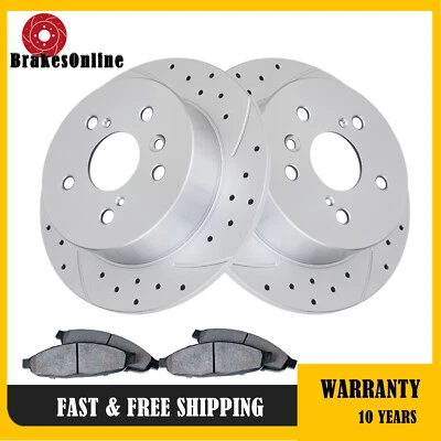 Rotores de freno traseros pastillas de freno aptos para Toyota Avalon Lexus ES350 ES300H 2013-2018 Foto 1 de 4