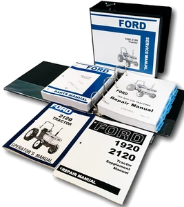 Ford 2120 Tractor Service Parts Operators Manual Owners Repair Shop Set Workshop - Picture 1 of 21