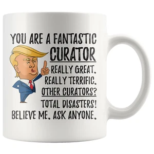 Funny Fantastic Curator Coffee Mug, Curator Trump Gifts, Best Curator Birthday C - Picture 1 of 9