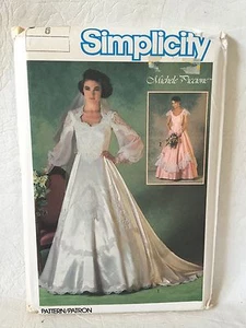 Simplicity 6764 BRIDES' BRIDESMAIDS WEDDING DRESS Uncut PATTERN Size 6 - Picture 1 of 2