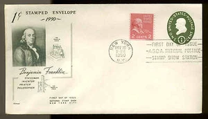 U532 1c FRANKLIN FDC NEW YORK, NY SHOW CANCEL FLEETWOOD CACHET - Bild 1 von 1