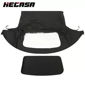 For Mazda Miata 1990-2005 Soft Top Convertible Window Black & Clear Cabrio - Picture 1 of 12