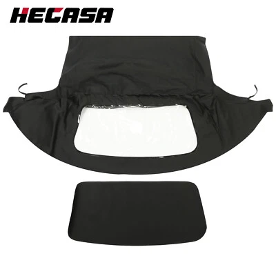 For Mazda Miata 1990-2005 Soft Top Convertible Window Black & Clear Cabrio Foto 1 de 4