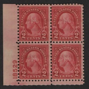 US Sc#583 M/NH/VF, Blocco Piastra Cv. 110€ - Foto 1 di 2
