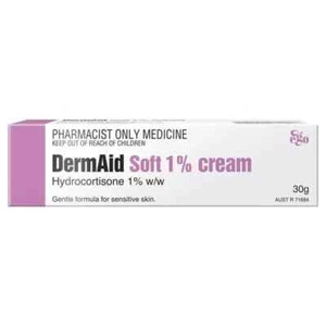 Dermaid Soft 1% Eczema Cream 30g - Hydrocortisone (S3) - Picture 1 of 1