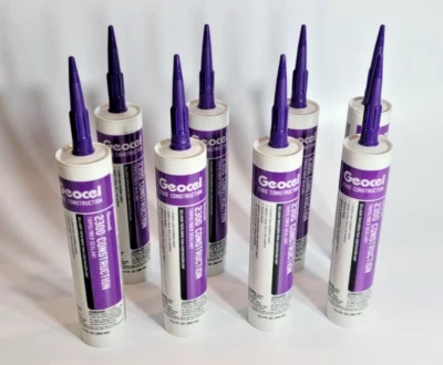 Qty 8 White Geocel 2300 Construction Tripolymer Sealant Composite Cartridges