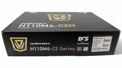ECS H110M4-C2H V1.0 Motherboard LGA 1151 DDR4 HDMI USB 3.0 MicroATX Intel H110 - Image 1 of 4