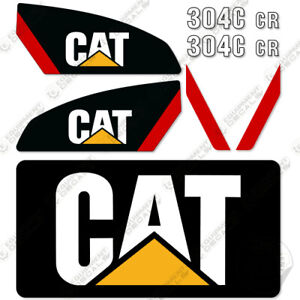 Caterpillar 304C CR Decal Kit Mini Excavator Equipment Decals  (304)