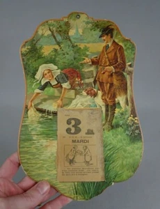 calendrier ancien 1900 - un brun de causette - Picture 1 of 2
