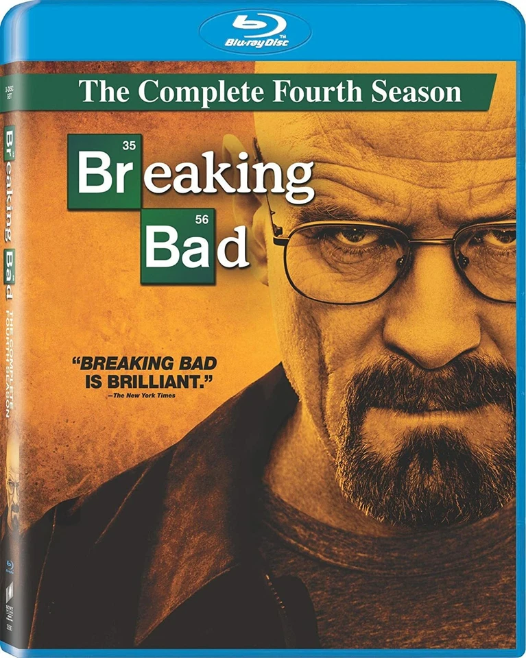 Breaking Bad Complete Fourth Season Series 4 TV Show Blu-Ray NEW Bryan Cranston - Image 1 of 1