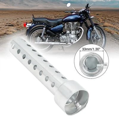 Silenciador de escape universal de 35 mm para motocicletas extraíble puede insertar tubo deflector Foto 1 de 4