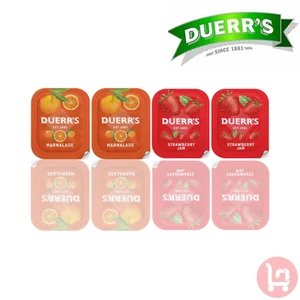 🍓🍊 Duerr's Strawberry & Orange Jam Portions – Assorted Mix – 20g Single Serves - Picture 1 of 2