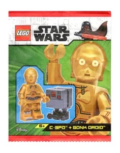 Lego Star Wars 912310 C-3PO sw1201 Gonk Droid sw1314 paper bag 2023 - Imagen 1 de 1