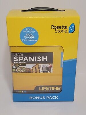 Rosetta Stone Learn Spanish Bonus Pack Bundle W/ Lifetime Access • 169.99$