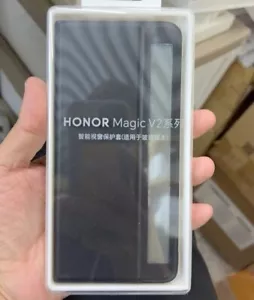 Genuine Luxury PU Leather Smart Flip Case Cover For HONOR Magic V2 - Glass Back - Picture 1 of 14