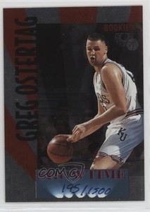 1995 Classic Rookies Showtime /1500 Greg Ostertag #S16 Rookie RC
