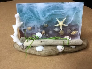 Resin Ozean mit Treibholzsockel - Bild 1 von 3