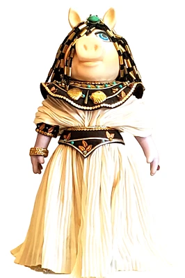 Muñeca Miss Piggy Cleopigtra Vintage 1984 Jim Henson The Muppets #0525 de Enesco Foto 1 de 4