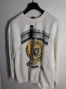 Raiders Jumper Pullover Sweater Championship Ring Size L Cotton On NFL - Picture 1 of 5