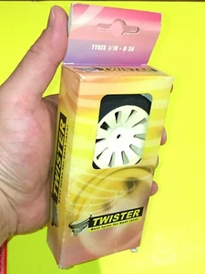 ORIGINAL RC TWISTER TIRES #TWI0985 GOMME 1:10 BLACK TOURING 40SH 30MM POSTERIORI - Picture 1 of 9