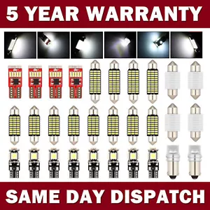 30× Full LED Interior Light Upgrade Kit Universal White Bulbs Canbus Error Free - Picture 1 of 13