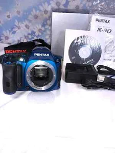 PENTAX K-30 Digital SLR Camera Set Sale Crystal Blue K-30BODY C-BL From Japan - Picture 1 of 20