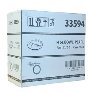 Magnificent Heavyweight Soup, Salad Bowls Set of 240 Durable 14 Oz Pearl 1 Case - Picture 1 of 7
