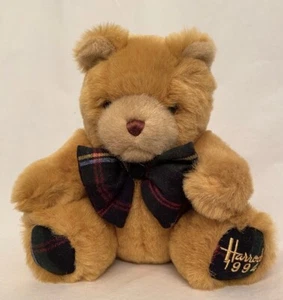 RARE - HARRODS 1994 CHRISTMAS BEAR from Ten Teddies Collection FOOT DATED 8 inch - Foto 1 di 3