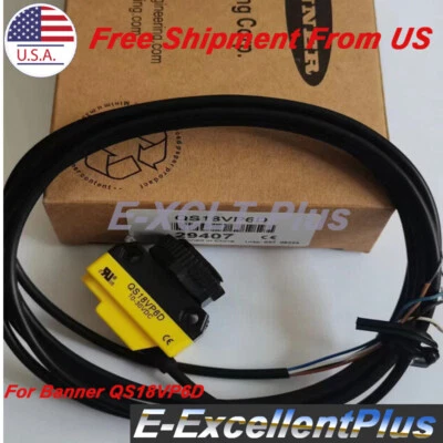 New For Banner Engineering QS18VP6D Photoelectric Switch Sensor 197cm 10-30VDC