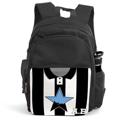 Personalised Newcastle Backpack Boys Football School Bag Childrens PE Kit VSW54 - Image 1 of 4