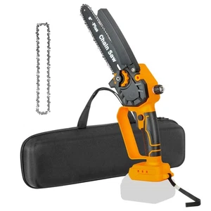Mini Chainsaw, 8 Inch Cordless Electric Chain Saw with Auto Oiler, Brushless ... - Picture 1 of 6